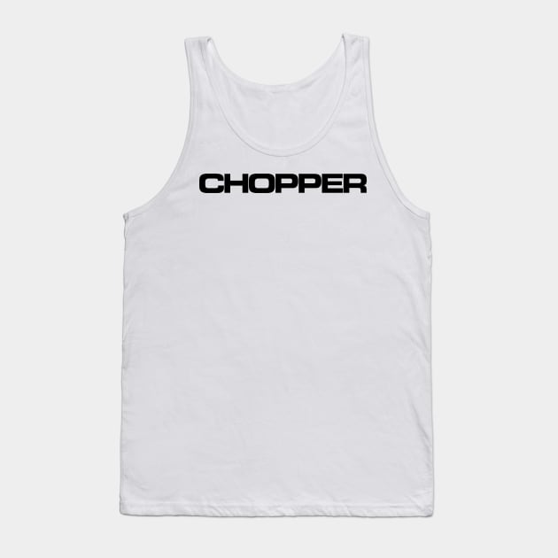 Chopper logo (black) Tank Top by conform